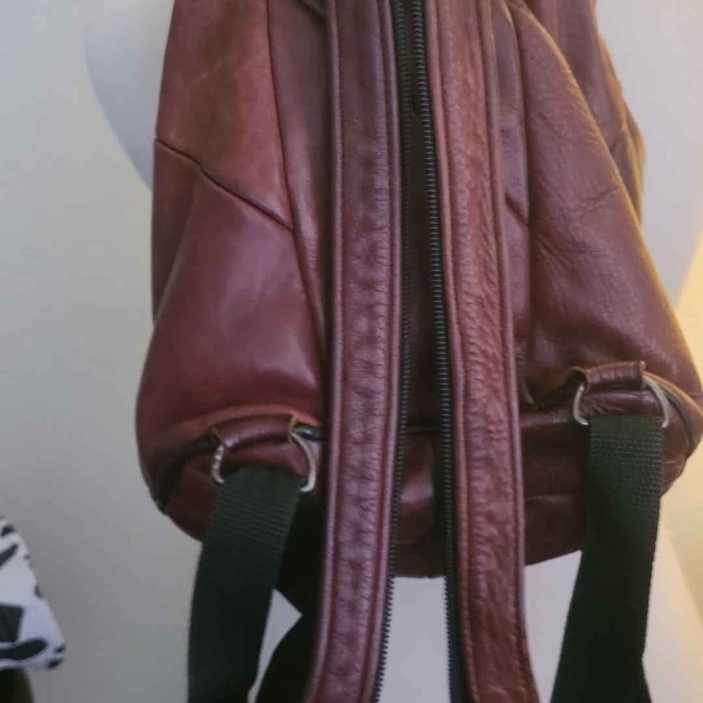 Brown Leather Backpack - Picture 2 of 5